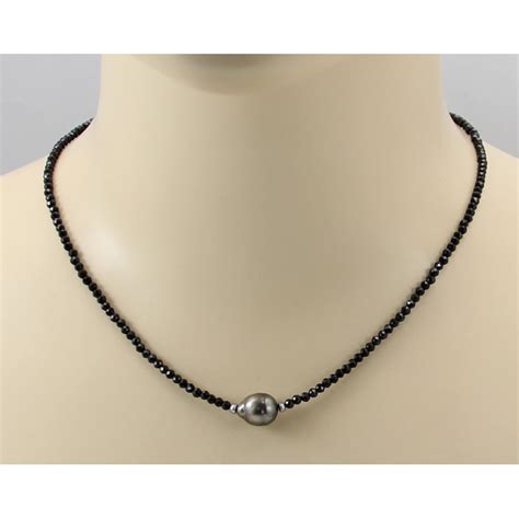 kette schwarze perle